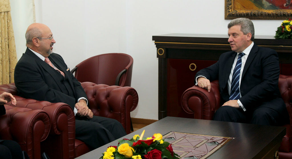 Средба на претседателот Ѓорге Иванов со генералниот секретар на ОБСЕ Ламберто Заниер | Фото: МИА
