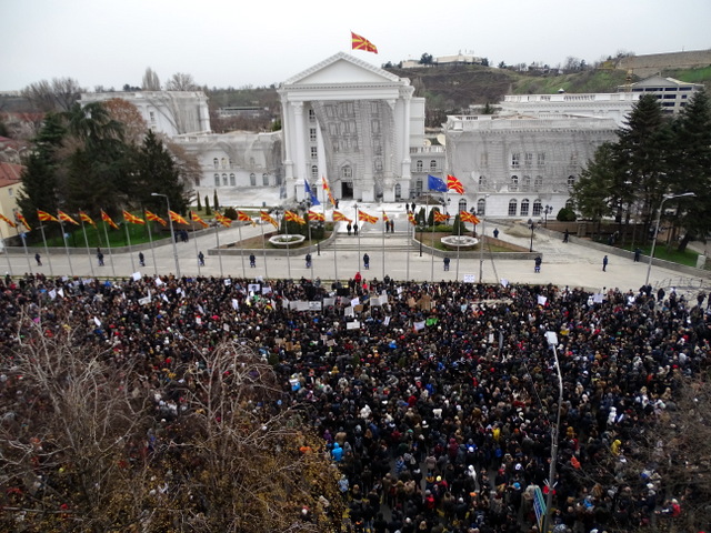 Student Protest Skopje Dec 2014 by SJM