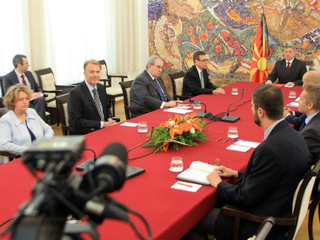 Од средбата на амбасадорите со претседателот Иванов / Фото: МИА