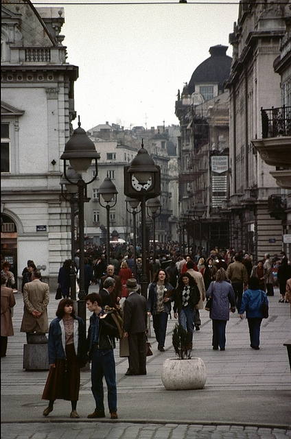Улицата Кнез Михајлова во Белград во 80-тите години. Фото: Фликр; ГотФил