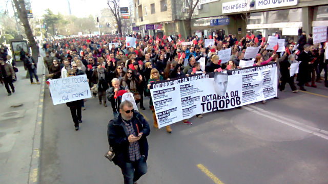 Протестот беше организиран на социјалните мрежи, а беше поддржан од повеќе невладини организации и здруженија на граѓани | Фото: Г.Ризаов