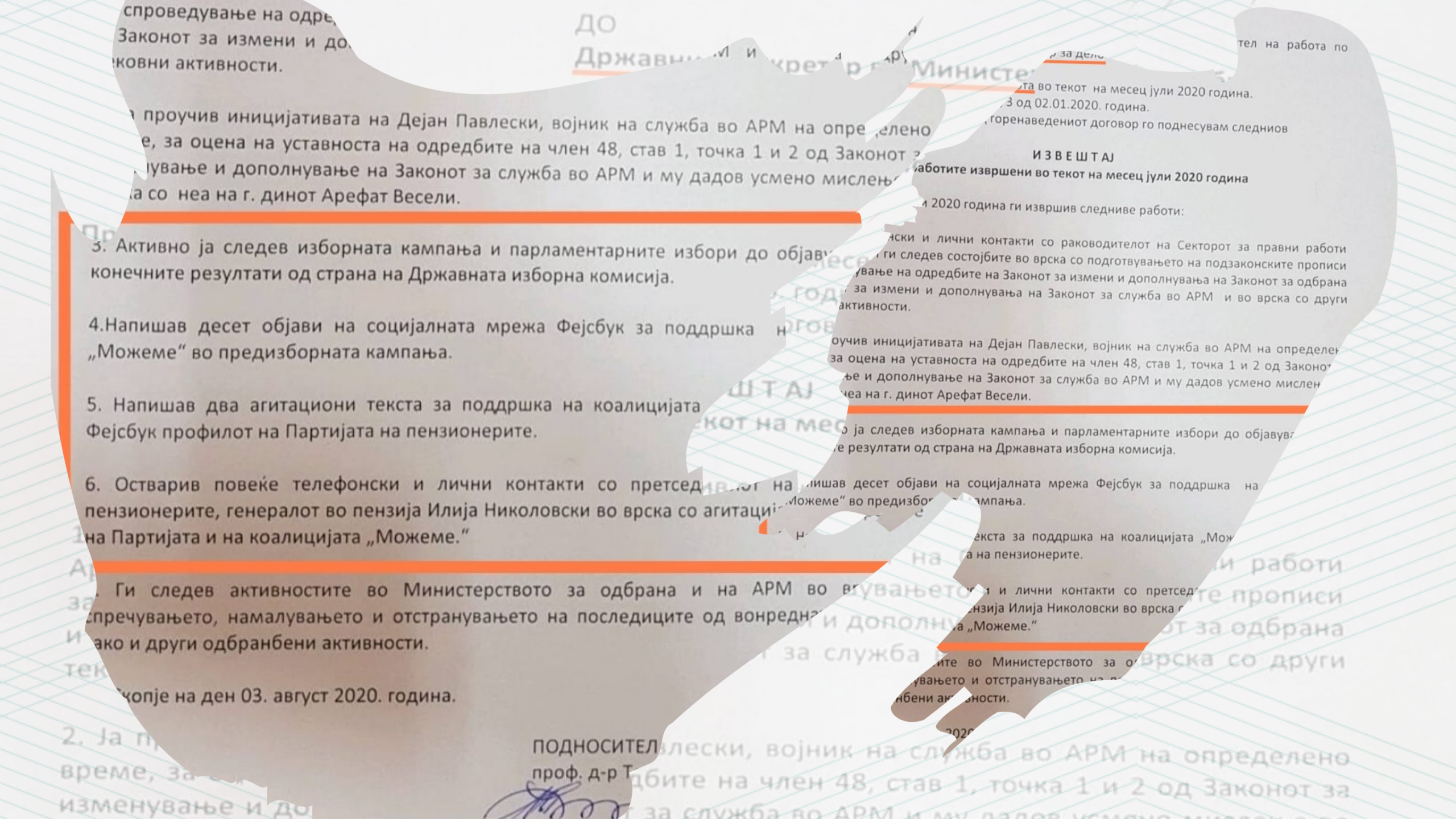 Темелко Ристески: од Одбрана бев платен за стручно мислење