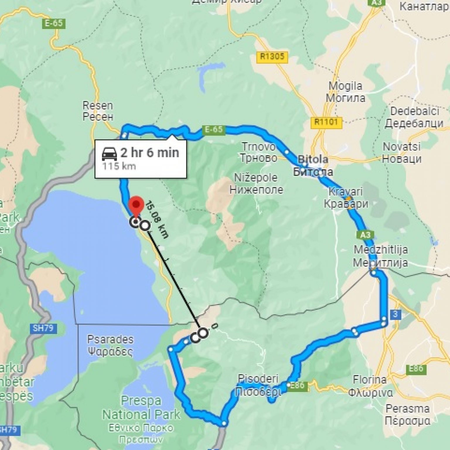 Prezza Maps Prespa 18 mapa - Призма