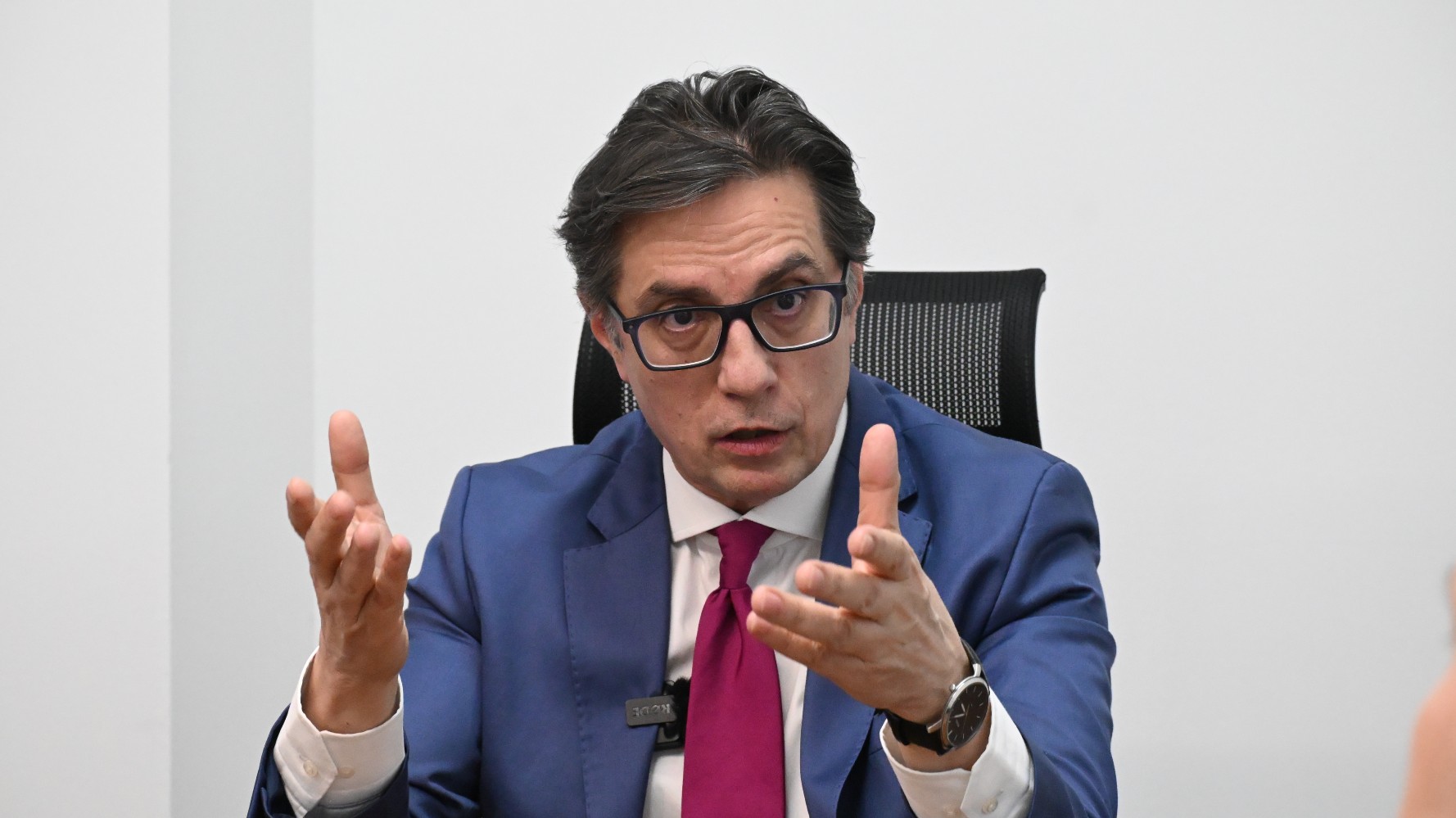 Фотографија од претседателот Стево Пендаровски