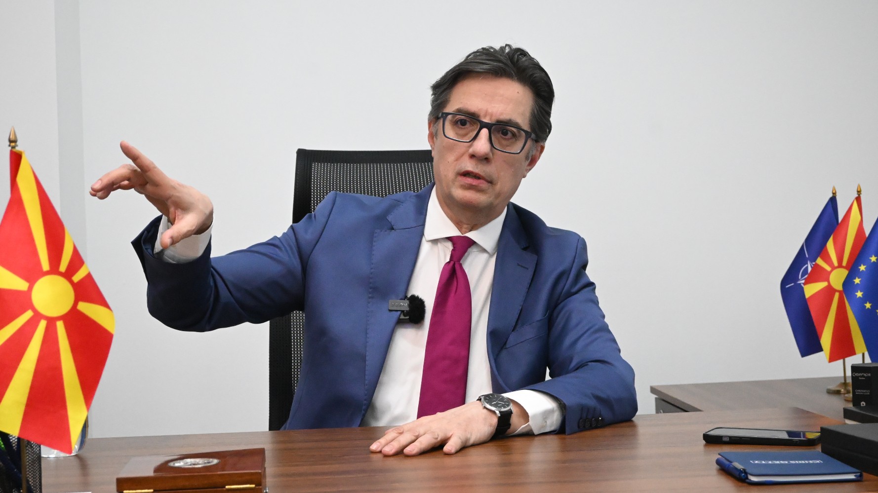 Фотографија од претседателот Стево Пендаровски