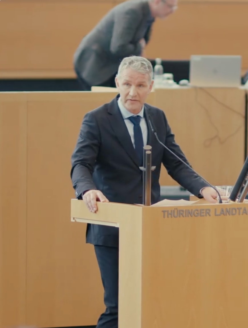 Фотографија од Бјорн Хоке од крајно десничарската гермаска партија АфД