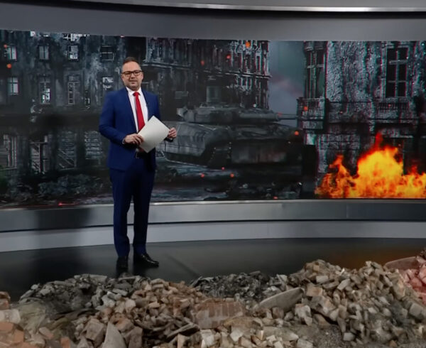 Скриншот од емисијата на М1 „Хоророт на војната“